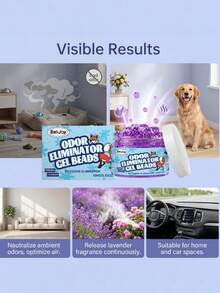 Pet Odor Eliminating Gel Beads, Daily Use Cat Litter & Dog Potty Deodorizer, Indoor Cleaning Fragrance Beads - 1pc - View 2