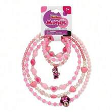 Bộ hộp đựng băng đô, vòng cổ và vòng tay Minnie Mouse của Disney gồm 3 món – Chất liệu bền chắc, dễ đeo, phụ kiện hóa trang, trang sức trẻ em, quà tặng hoàn hảo cho trẻ em, quà tặng cho fan Minnie Mouse, quà sinh nhật và quà tặng kỳ nghỉ. - Nhiều màu - Xem 5