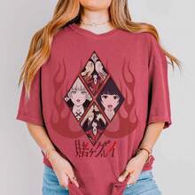 Camiseta de algodón puro Seven Times Six para mujer, con logo de Hawkins High School, manga corta y cuello redondo, regalo perfecto para Acción de Gracias, Navidad y Año Nuevo. Camiseta de culturismo con corazón y eslogan, estilo novio, ropa informal, adecuada para todas las estaciones. Camiseta gráfica para hombre, tops unisex, blusas para hombre. - Vitt - Visa 4