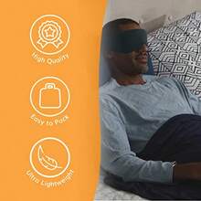 HappyLuxe Escape - Máscara de dormir suave y lujosa mejora el sueño reduce la fatiga de vuelo ideal para viajes. Fabricado en EE.UU. de forma - verde salvia - Ver 7