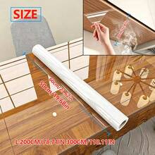 1 Roll Self-Adhesive High Gloss Transparent Furniture Protection Film - Waterproof And Moisture-Proof, Suitable For Refrigerator, Elevator Door, Kitchen Cabinet Renovation, Easy To Install And Remove, Modern Wall Decor Wallpaper - 1PC - View 5