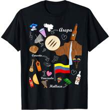 I Am A Proud VenezuelanS T-Shirt - 黑色 - 查看 1