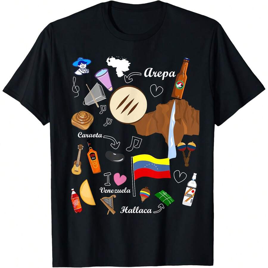 I Am A Proud VenezuelanS T-Shirt - 黑色 - 查看 1