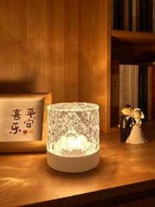 1PC 16-Color Water Ripple Projection Night Light, Glowing Crystal Lamp With Touch/Remote Control, USB Powered, Wave Night Light Projector, LED Night Scene Atmosphere Projector Suitable For Bedroom Decoration, Christmas - Multicolor - View 8