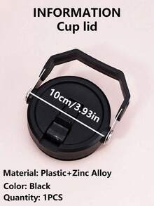 1pc 30oz Cup Lid With Handle, Fits 40oz Cups, Splash-Proof, Leak-Proof, Spill-Proof, Reusable, With Handle, Suitable For Various Cups - Multicolor - View 10