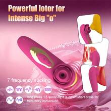 RUIJU Rose Sucking Vibrator Adult Product Sex Toy For Woman -Pulse Pure Sucker Clitoral Vibrator With 5 * 5 Suction, Clitoris Nipple Massager Sexual Toys For Women Female Couples Pleasure Vibrator For Women Sex Toy - 顏色7 - 查看 4