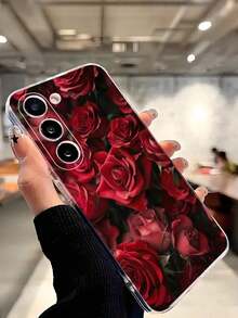 1 Piece Soft Phone Case With Fashionable Tulip Flower Design, Compatible With Huawei, Honor, Galaxy, 12T, 13T - 透明 6 - 查看 6
