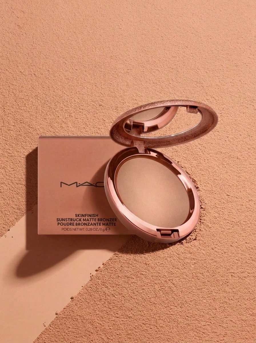 MAC Skinfinish Sunstruck Matte Bronzer Matte Medium Rosy 8 G – Bronzer, Matte Finish, For Women, Matte Medium Rosy, Suitable For Daily Makeup Routine - Matte Medium Rosy - View 1