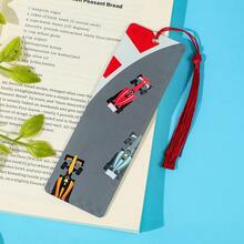 F1 Racing Theme Acrylic Bookmark, Double-Sided Fashionable Women's Racing Theme Bookmark With Red Tassel, Unique Gift For Women Who Love F1 Racing And Reading - One Size - View 10