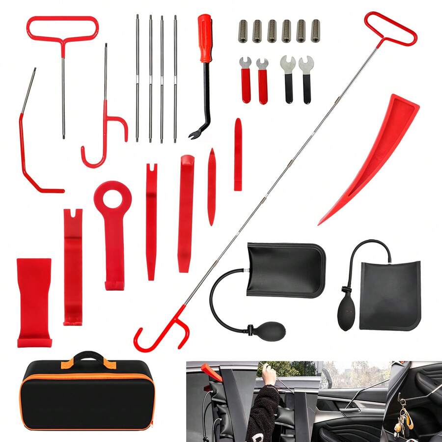 29pcs Emergency Auto Tool Window-Car Door Lock/Unlock Universal Repair Tool Kits - GQGJ-009 - View 1
