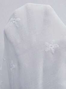 LUNE Blusa de verano de talla grande, de unicolor, hueca, bordada, casual, para vacaciones, temporada de bodas, nuevo diseño de playa para mujer - Multicolor - Ver 9