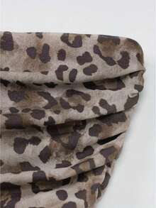 Women's Short Tube Top With Tassels And Leopard Print - 豹 - 查看 6