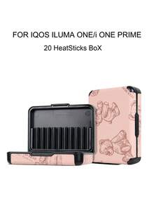 1pc IQOS ILUMA ONE PRIME Series 20-Stick Holder & Protective Case, PC+PU Hard Shell Soft Leather Dual Protection, Comfortable Grip, Anti-Crush Anti-Moisture, Portable, Fashionable Cartoon Pattern, Suitable For Business People, Men And Women, Travel Essential Accessory, Luxury Experience - BOX/Brown Bear - View 13