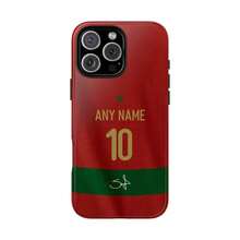 Personalized Morocco Football Jersey Phone Case |   Custom Name & Number - 1 Piece Of Picture Color - View 4