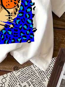 Women's T-Shirt For Spring And Summer - 白色 - 查看 4