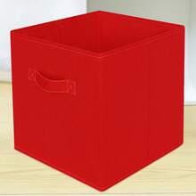 13" X 13" X 13" Foldable Fabric Storage Cube With Handle, Collapsible Organizer Box For Home Bedroom Closet Shelf Declutter Organization Solutions Space Saving Container Basket Bins Boxes Drawer Insert - View 4
