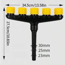 1pc 5-Head Multi-Hole Spray Nozzle Watering Head For Vegetable Garden Watering Hose Spray Nozzle Sprinkler - B - View 9