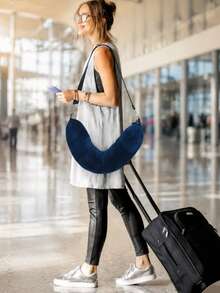 Travel Pillow Storage Bag, Travel Essential, Portable, Vacation Accessory, Suitable For School Use - Multicolor - View 5