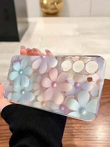 1 Piece Soft Phone Case With Fashionable Tulip Flower Design, Compatible With Huawei, Honor, Galaxy, 12T, 13T - 透明 4 - 查看 3