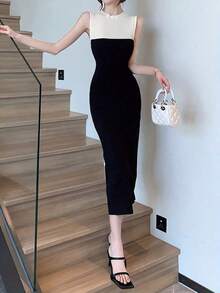 Women Long Dresses - Black - View 6