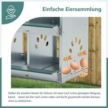8-Compartment Chicken Nesting Boxes For Egg Laying, Metal Poultry Nesting Box For Wall Mounting For Chickens/Hens, Coarsely Ventilated  Box - 查看 4