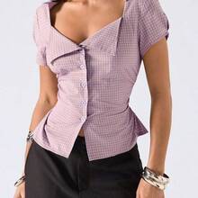 Women Tops - Blue - View 4