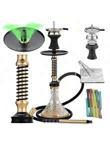 1組德國品質單管矽膠水煙筒，附鋁箔紙與一次性吸嘴，完整套裝 - 均碼 - 查看 2