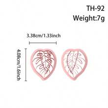 Botanical Leaf Cutting Mold Earring Making Tool, DIY Handmade Jewelry Miniature Cutter, Ceramic Mold, Minimalist Embossing Tool, High Precision Polymer Clay Or Modeling Clay Mold - Botanical Leaf - View 14
