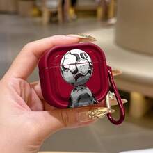 Burgundy Protective Case Compatible With Apple Wireless Earphone Case, Scratch-Resistant And Anti-Drop - Multicolor - View 5
