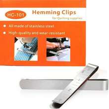 EDCUEBE7 1/20 buah Klip Jahit Tepi Stainless Steel, Penggaris Pengukur Jahit, Klip Kelim Logam, Alat Jahit untuk Kain, Tirai, Quilting, Peniti dan Penanda, Cocok untuk Berbagai Skenario dan Pemula - MultiWarna - View 14