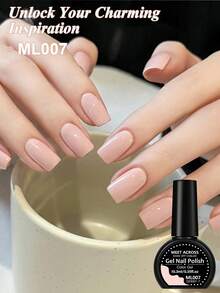 MEET ACROSS 1件 10.3ml 裸粉色凝膠指甲油，HEMA TPO-Free 半永久浸泡式 UV 凝膠指甲油，適合夏季美甲，持久，無鉛，DIY 指甲藝術設計裝飾，指甲彩繪凝膠指甲油，適用於沙龍和居家美甲用品 - 粉色 - 查看 2