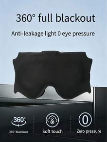 Ultimate Sleep Mask - Adjustable 3D Contoured Eye Mask, Perfect Blackout, Ensure Uninterrupted Sleep, Suitable For Shift Work, Napping, Travel And Relaxation - Comfortable, Soft, Breathable Night Eye Mask, Suitable For All Genders - A - View 3