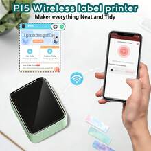 Marklife Thermal Label Printer For IOS & Android - Portable Sticker Maker Machine With Self-Adhesive White Label Roll | No Ink Needed, Instant Printing For Home, Kitchen Jar Labels, School Supplies, Clothing Name Tags, Office Storage & Gift Packaging - Multicolor - View 6