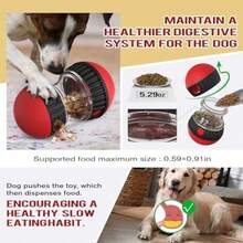 Dog Treat Dispenser Toy Interactive Dog Toys Dog Puzzle Toy For Smart Dogs With Adjustable Food Dispenser Suitable For Small-Medium And Large Breeds - như hình - Xem 4