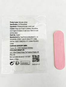Bộ 10 móng giả hình hạnh nhân bằng acrylic bóng, có thể tái sử dụng, kèm keo dán móng, thiết kế hoa văn lấp lánh, độ che phủ toàn bộ móng, thích hợp làm quà tặng ngày Valentine, năm mới, dự tiệc hoặc để sưu tầm. - Màu xanh nhạt - Xem 7