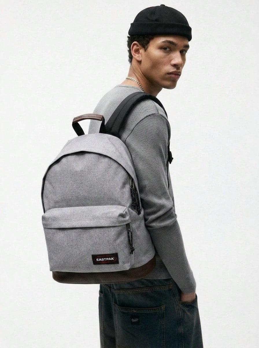 Eastpak 休闲多功能户外大容量男士时尚背包 - 灰色 - 查看 1