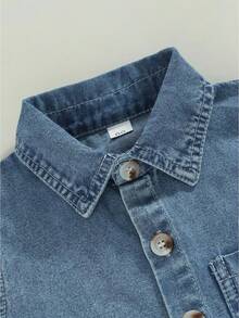 Young Boys Denim Tops - Blue - View 7