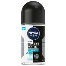 Nivea Men Black  White Invisible Fresh Roll-On Antiperspirant Deodorant, 50 Ml - 預設香味類型 - 查看 1
