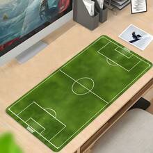 1pc Realistic Football Field Pattern Mouse Pad, Large Office Mouse Pad With Sports Vibe - Extended Realistic Football Field Design Mouse Pad With Anti-Slip Rubber Base, Soft Fabric Material Keyboard Pad Suitable For Home Office, Gaming And E-Sports - View 4