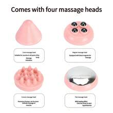 Mini masseur rechargeable, appareil de massage mains libres pouvant adhérer aux murs et aux sols, convient pour un massage du corps entier, excellent cadeau - Multicolore - Voir 7