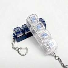 1pc Mechanical Keyboard Replacement Keycap | Keycap Collectible, Modern Style Keychain Pendant, 2-In-1 Men's Keychain, Adult Gift, New Year Gift, Suitable As Backpack Charm - Multicolor - View 5