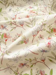 2/3pcs Floral Pink Flower Pattern, Dorm Essential, Ultra Soft Cute Style, Fresh And Tight, Spring/Summer Women's Necessity, Duvet Cover Set, Duvet Insert Not Included, Double, Queen And King Size Available - Multicolor - View 7