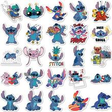 50 piezas Pegatinas Disney Stitch Exquisitas y Divertidas Pegatinas Decorativas para Cuadernos Fundas de Teléfono Pegatinas Creativas de Dibujos Animados - 1 Set - Ver 5