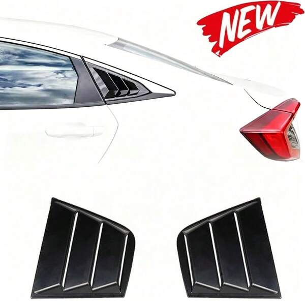 For Dodge Charger 2011 Black Side Window Louvers Air Vent Shades Cover Blinds, Vehicle Accessory, Sleek Design, Durable Construction