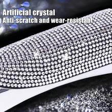 1pc Sparkling Rhinestone Decorated Car Handbrake Cover, Fashionable Shiny Handbrake Protector, Universal Women's Car Interior Decor Accessory - 1pc - View 4