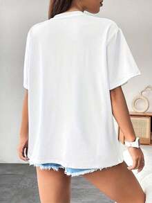 Oversized T-Shirts New Model 2026 - Summer T-Shirts Summer Outfit Women Summer Outfit Women - Black - View 8