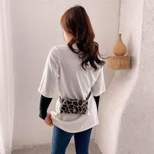 Bolso de mano moderno y versátil para mujer, estilo casual elegante con un toque de alta gama, bolso de hombro estiloso ideal para ir de compras, nueva riñonera simple y versátil para mujer 2023, bolso de moda urbana con estampado de leopardo para teléfono y documentos de identidad. - rayas de cebra - Ver 5