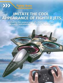 Modelo de avión a control remoto, acrobacias de giro de 360° adecuado para principiantes, avión RC recargable por USB, juguete de cuadricóptero multirrotor, regalo perfecto de cumpleaños/Navidad/Halloween para niños - Multicolor - Ver 1