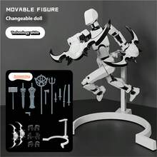 New High-Quality 13-Jointed Posable Mannequin 3rd Generation, Multi-Joint Adjustable Human Body Model, DIY Assembly Full Body Stress Relief Toy, Educational Brain Development Handicraft, Creative Desktop Decor, Exquisite Holiday Birthday Gift For Adult Collectors And Home Decor - Multicolor - View 23