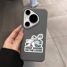 3Inches-1PC Xray Goose, On The Loose Sticker, A Retractable Id Holder Featuring A Mischievous Goose Wielding X‑Ray Energy, Perfect For Radiology Techs, Ct/Mri Staff, Er Teams, Students, And Anyone Who Loves A Little Unhinged Bird Humor During Long Shifts - A - View 5